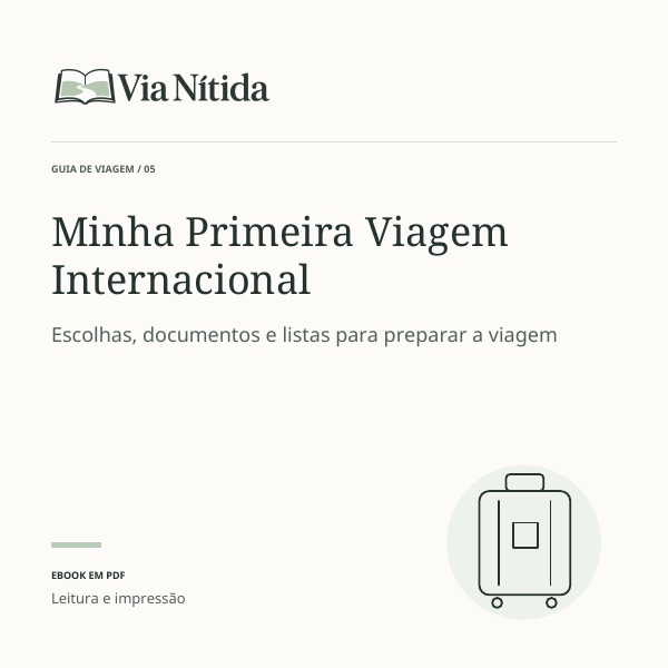 Capa do guia Minha Primeira Viagem Internacional