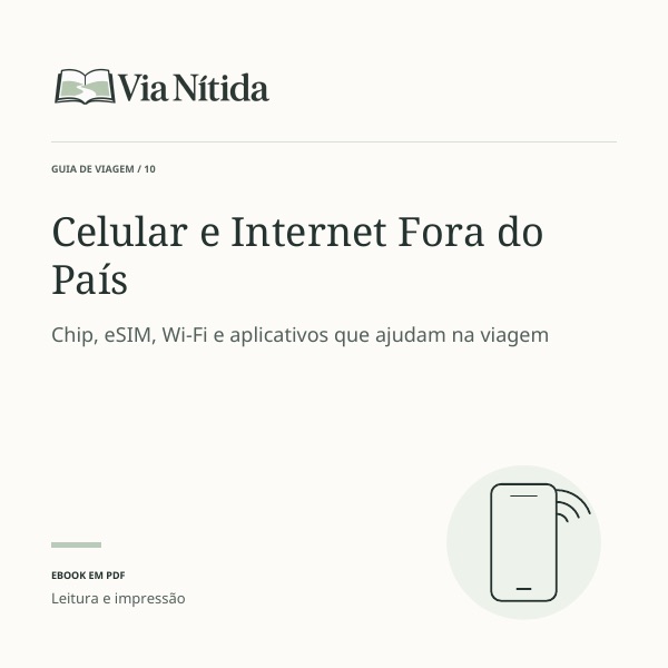 Capa do guia Celular e Internet Fora do País