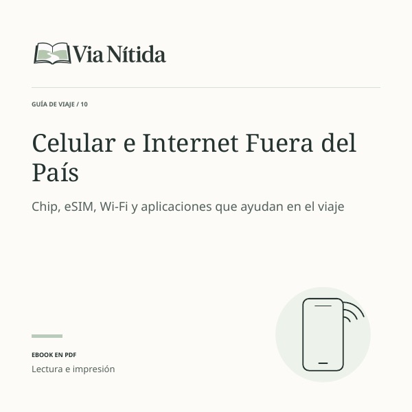 Portada de la guía Celular e Internet Fuera del País