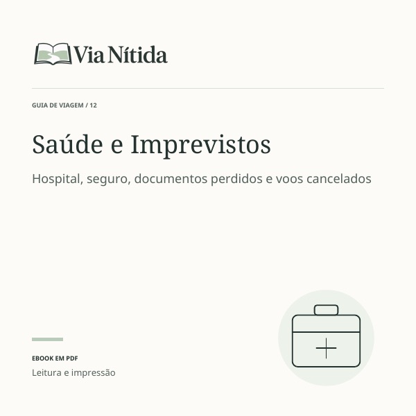 Capa do guia Saúde e Imprevistos