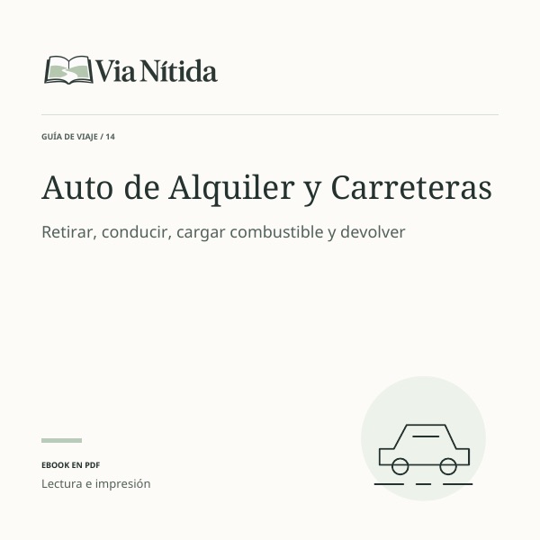 Portada de la guía Auto de Alquiler y Carreteras