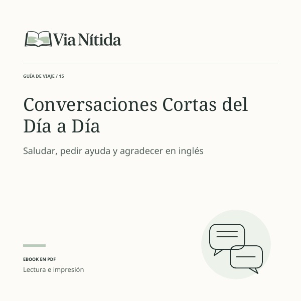 Portada de la guía Conversaciones Cortas del Día a Día